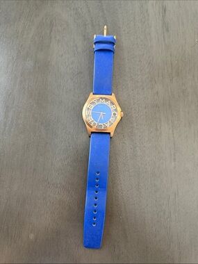 Marc Jacobs Blue leather strap Watch